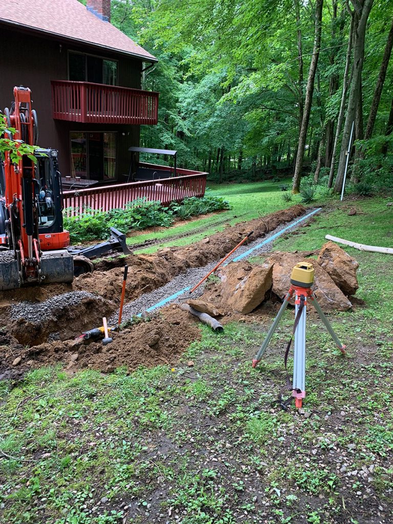 Curtain Drain Hebron CT Drainage Septic Pros