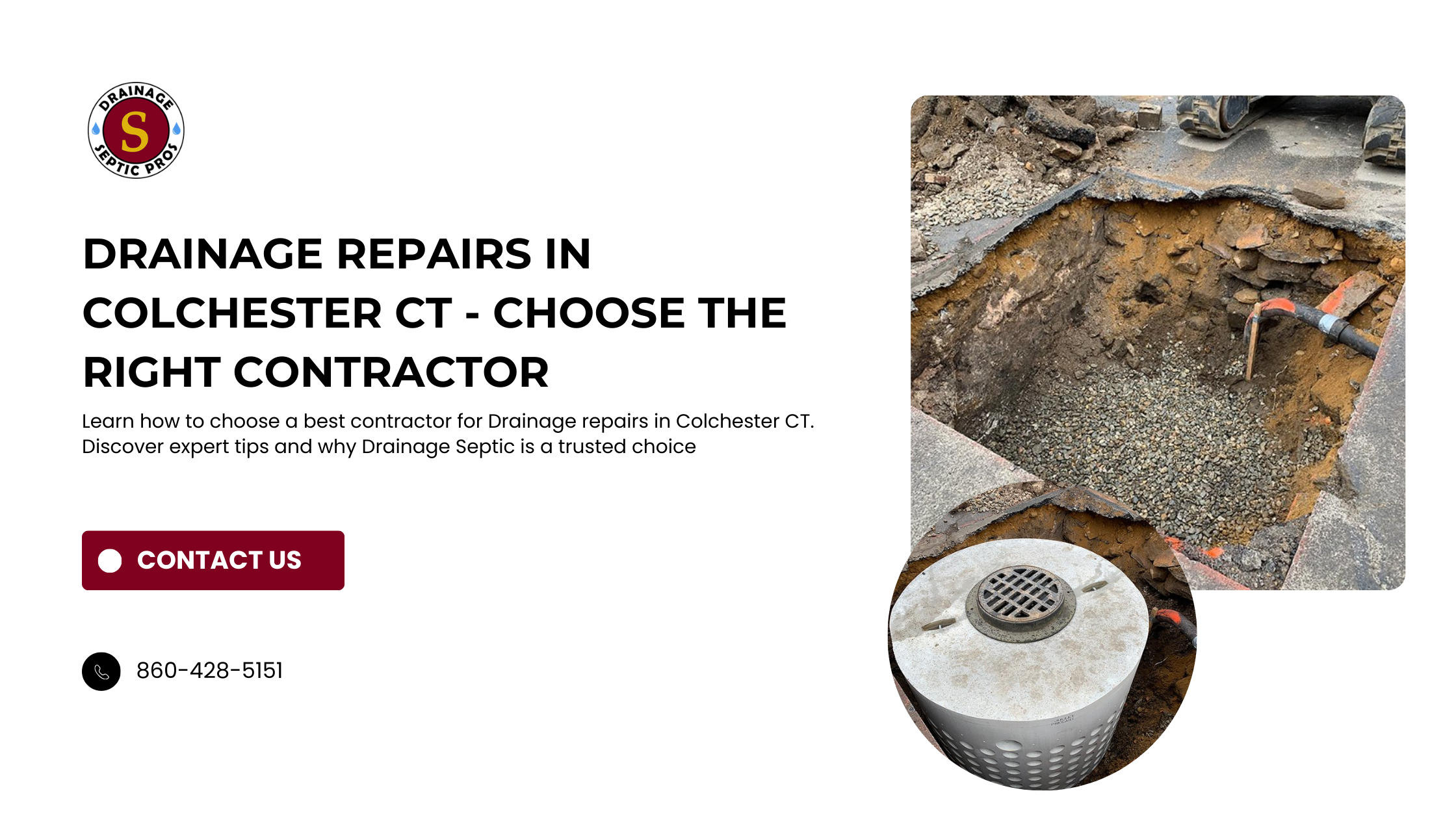 Drainage Repairs in Colchester CT - Contact Us