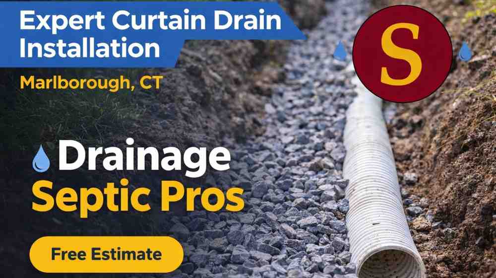 Curtain Drain Installation Marlborough CT | Drainage Septic Pros