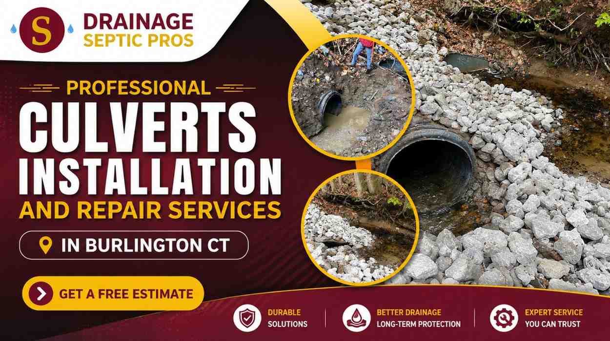 Culverts installation and repair services in Burlington CT